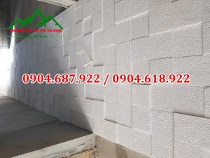 đá băm giả cổ vuông cạnh vàng