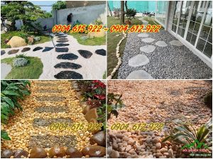 Sỏi cuội trang trí biệt thự hà nội