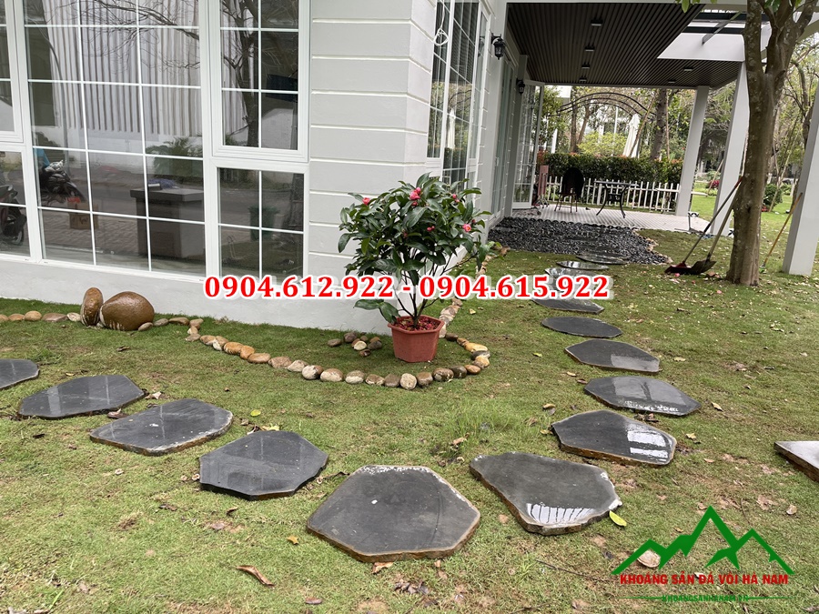 cách thi công đá bước dạo rairi sân vườn