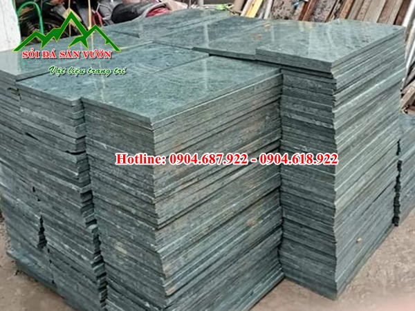 đá xanh rêu lát sân đẹp