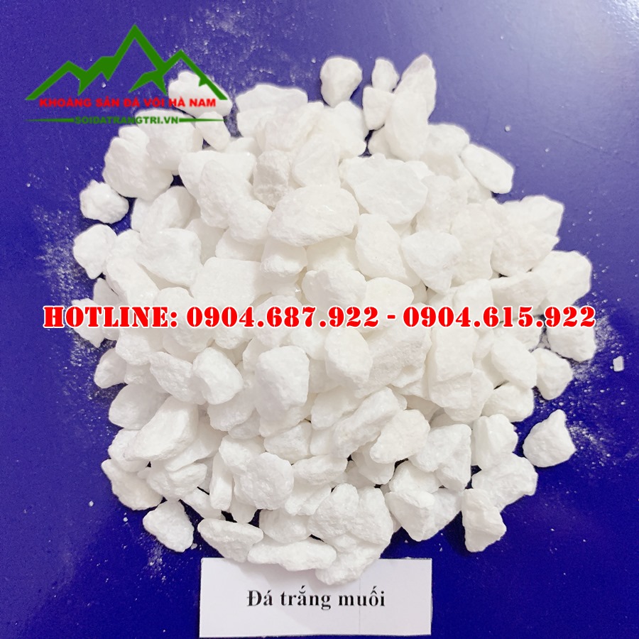 đá dăm trắng tinh trang trí