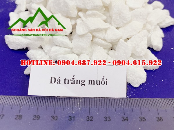 mẫu đá dăm trắng trang trí