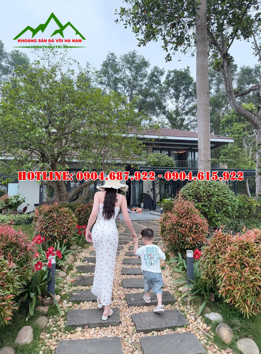 báo giá sỏi cuội rải sân vườn