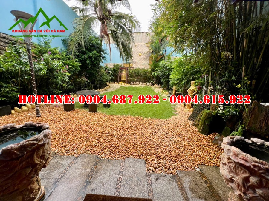 bán đá cuội rải sân vườn
