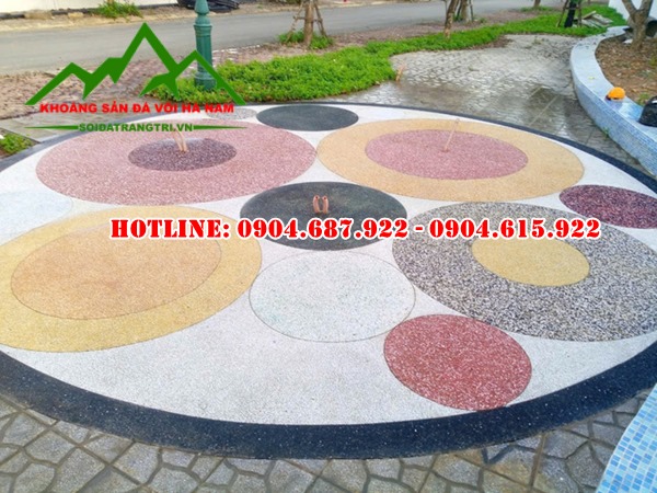 báo giá sỏi mini làm sàn đá rửa