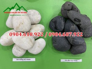 Sỏi cuội tự nhiên rải sân vườn