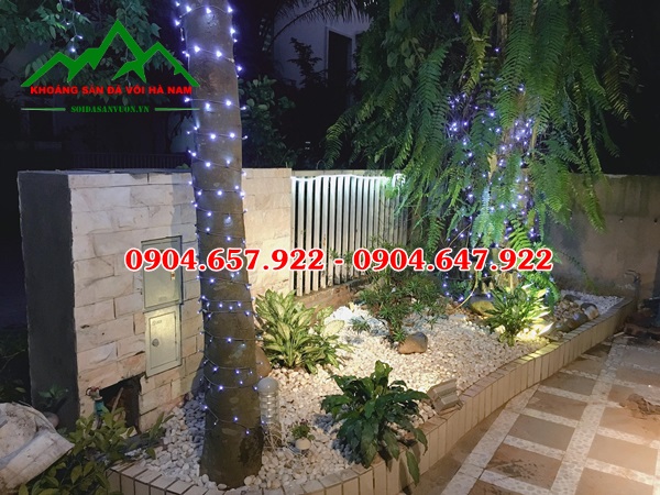 sỏi rải sân vườn