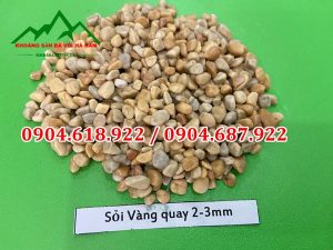 Sỏi vàng quay 2-3mm