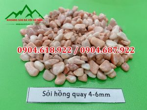 Sỏi hồng quay 4-6mm