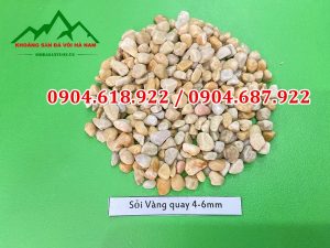 Sỏi vàng quay 4-6mm