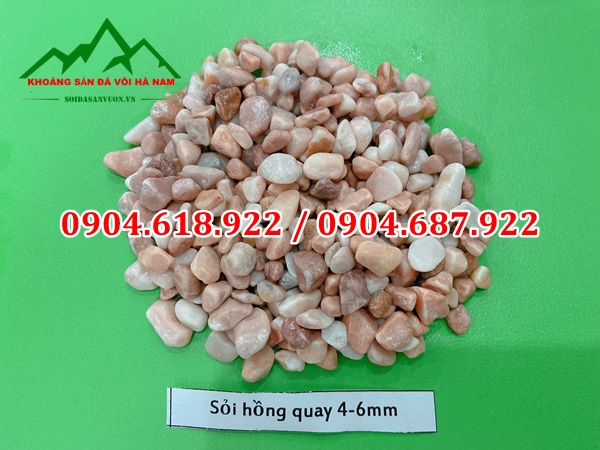 Sỏi hồng quay 4-6mm