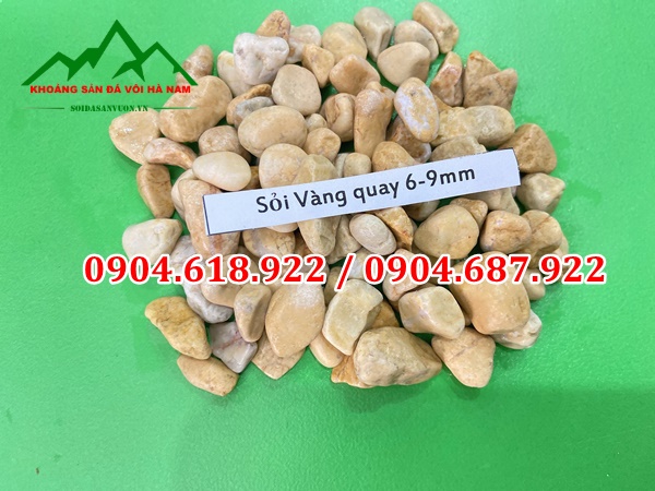Sỏi vàng quay 6-9mm