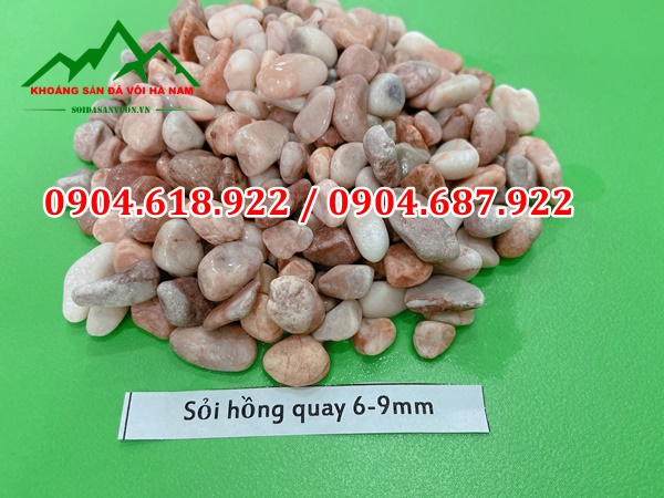 Sỏi hồng quay 6-9mm