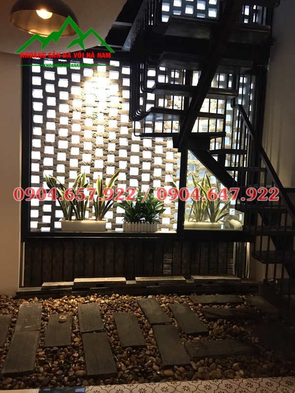 sỏi trang trí quán cafe