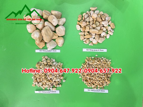 Sỏi vàng trang trí sân vườn TPHCM