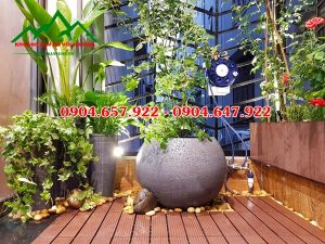 trang trí ban công