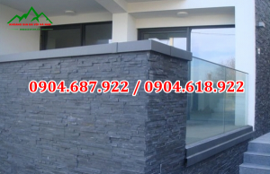 đá ghép đen lai châu ốp tường