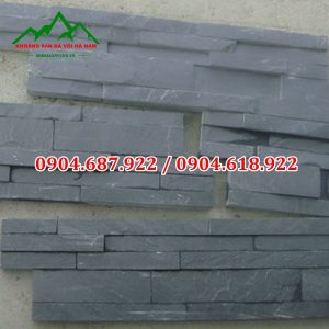đá ghép đen lai châu ốp tường