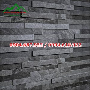 đá ghép đen lai châu ốp tường