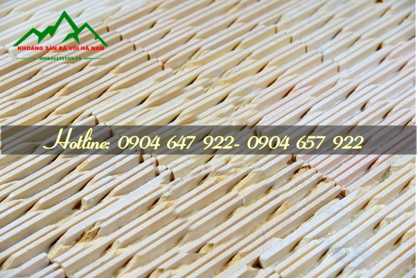 Đá răng lược vàng ốp tường