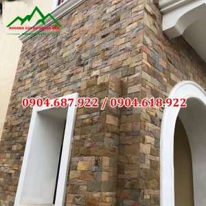 đá slate vàng ốp mặt tiền