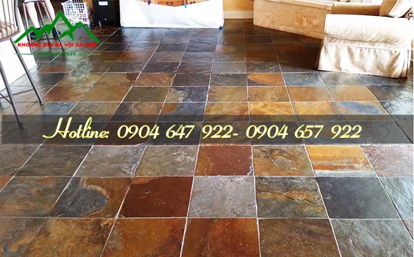 giá Đá Slate đa sắc lát nền