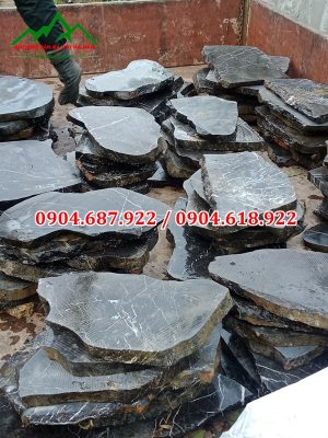 đá bước dạo lũa đen chỉ trắng