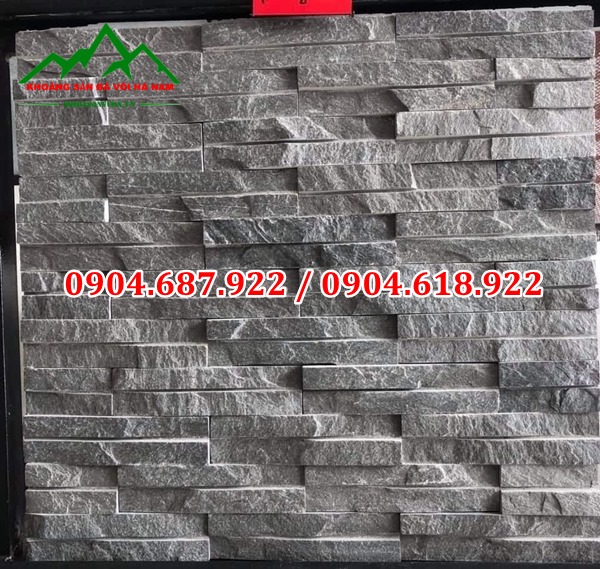 đá ghép đen ốp tường 3D