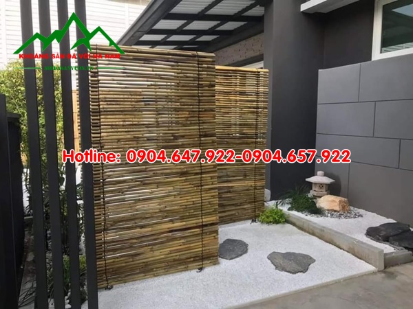 Trang trí sân vườn bằng sỏi đá