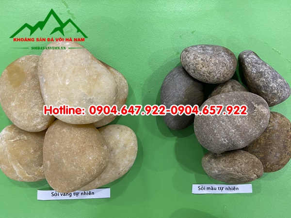 bán sỏi cuội vàng nâu