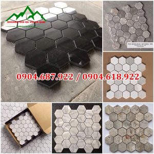 đá mosaic lục giác