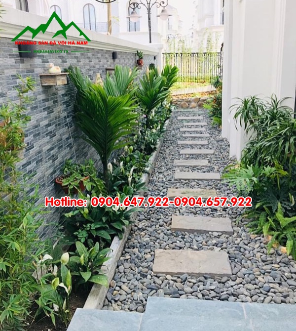 Sỏi đen sân vườn