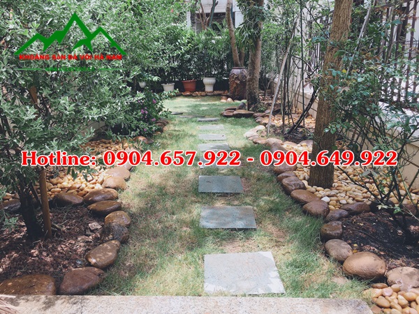 sỏi rải sân vườn