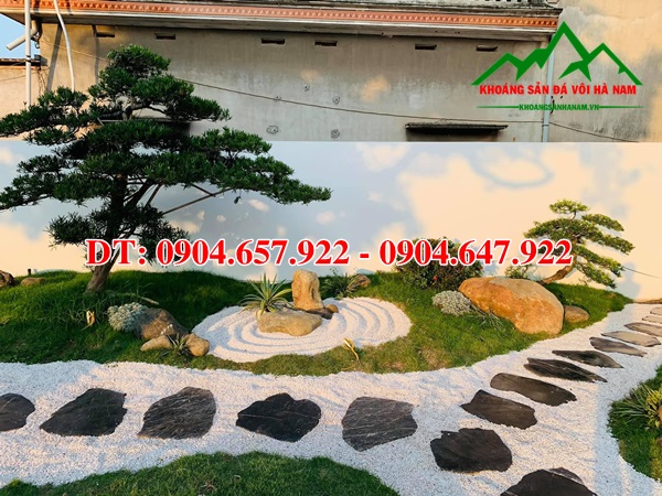 bán sỏi trang trí vườn nhật