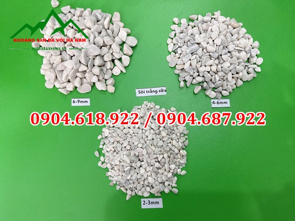 sỏi trắng rải vườn nhật