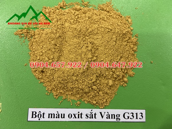 bột màu oxit sắt vàng
