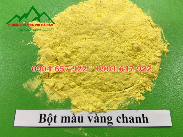 bột màu vàng chanh