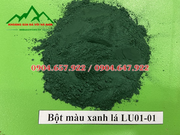 bột màu xanh lá