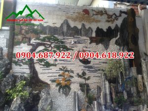 đá răng lược ốp trường