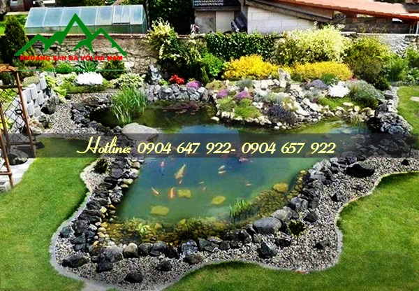 Trang trí hồ cá bằng sỏi Trang trí hồ cá bằng sỏi