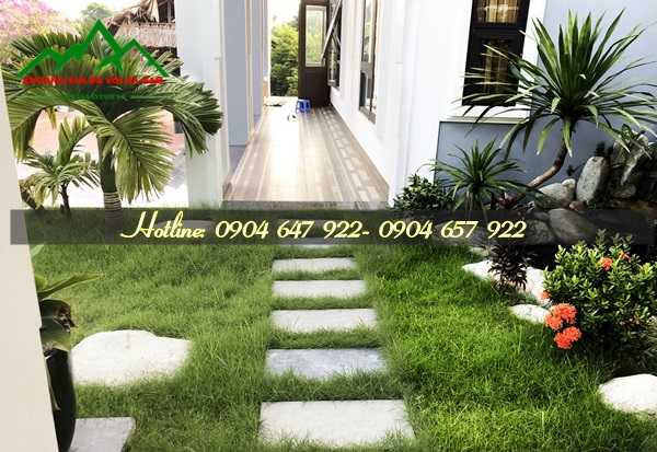 Đá xanh dặm bước sân vườn