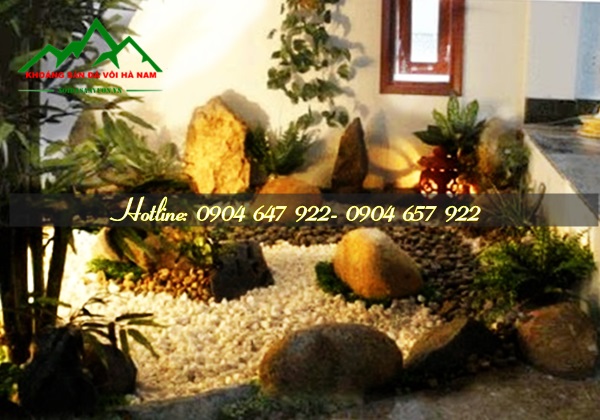 Sỏi trắng trang trí tiểu cảnh 1