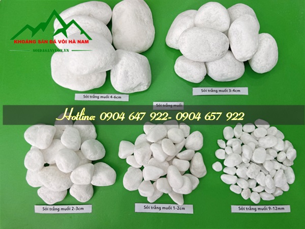 Sỏi trắng muối Sỏi trắng trang trí