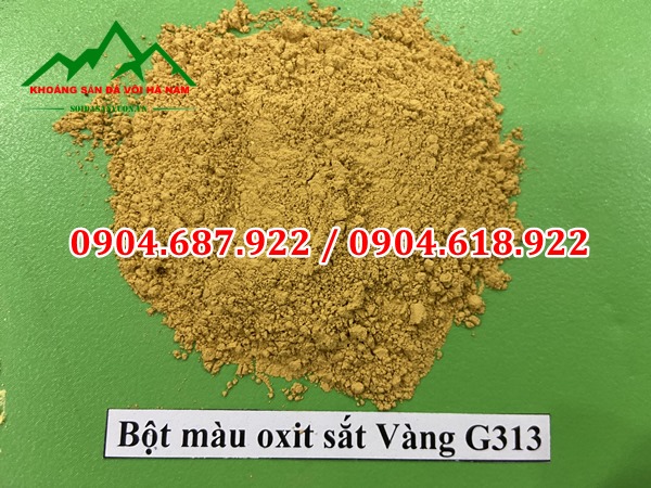bột màu oxit sắt vàng