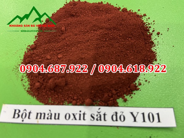 bột màu oxit sắt đỏ tươi Y101