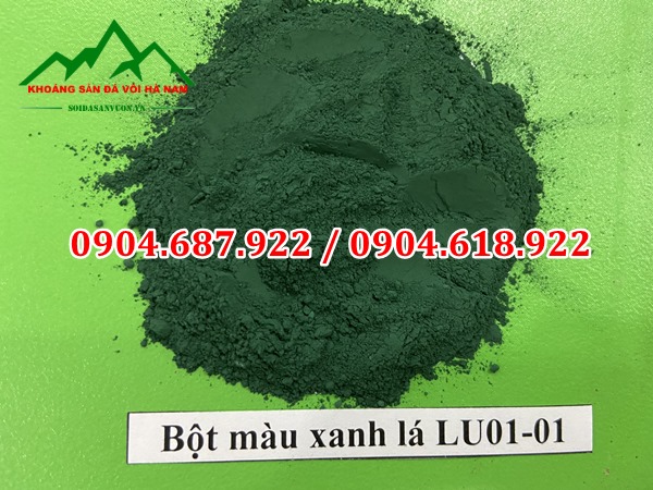 bột màu oxit sắt xanh lá cây