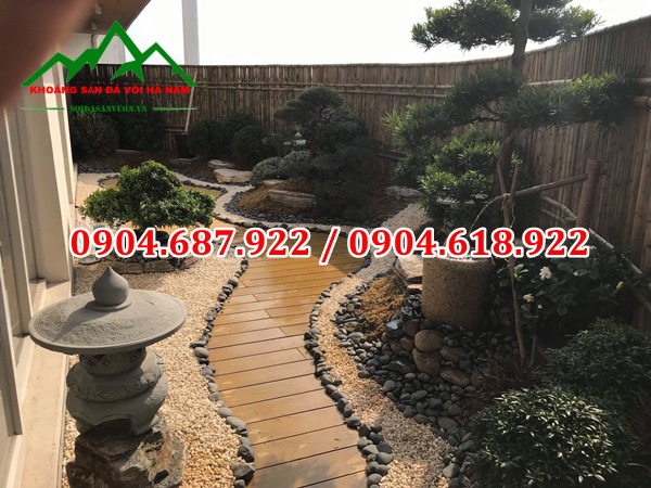 sỏi trang trí sân vườn