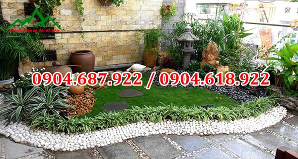 sỏi rải sân vườn