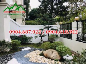 sỏi trang trí sân vườn