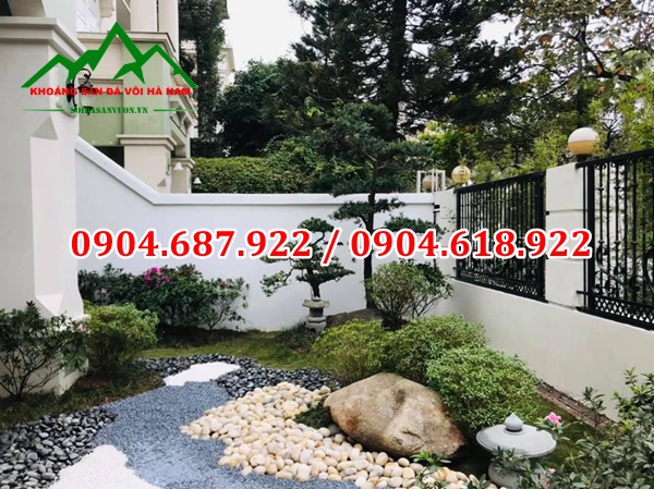 sỏi trang trí sân vườn